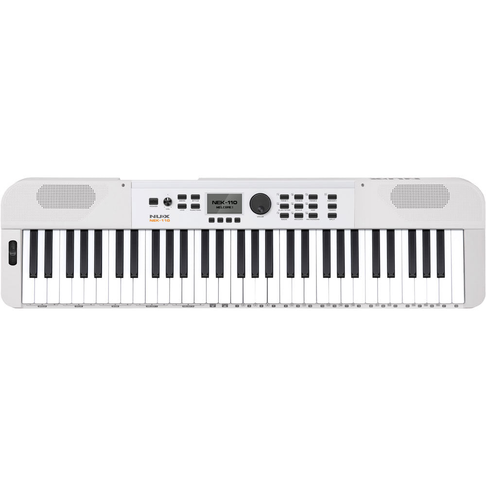 NUX NXNEK110 NEK-110 Portable 61-Note Keyboard in White