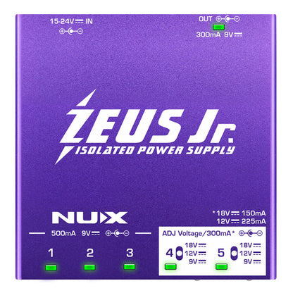 NUX NXZEUSJNR Zeus Jr. Isolated Power Supply with Cables