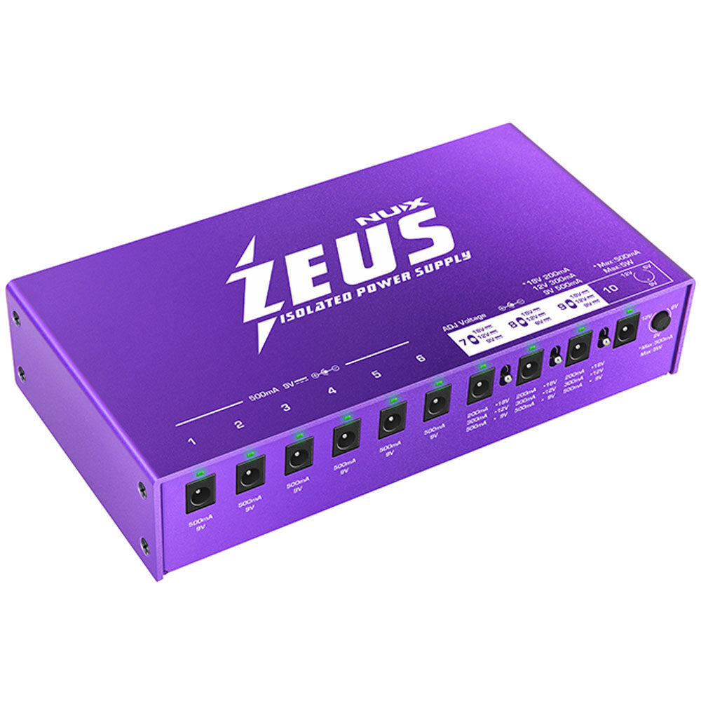 NUX NXZEUS ZEUS Fully Isolated Power Supply with Cables