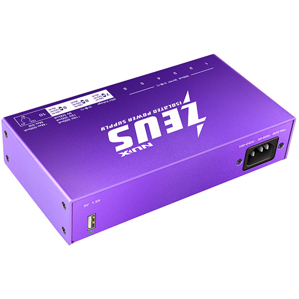 NUX NXZEUS ZEUS Fully Isolated Power Supply with Cables