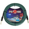 Pig Hog PCH20TABR 20ft Straight/Straight Braided Instrument Cable in Tahitian Blue