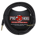 Pig Hog PCH20BKR 20ft Straight/Right Angle Braided Instrument Cable in Black