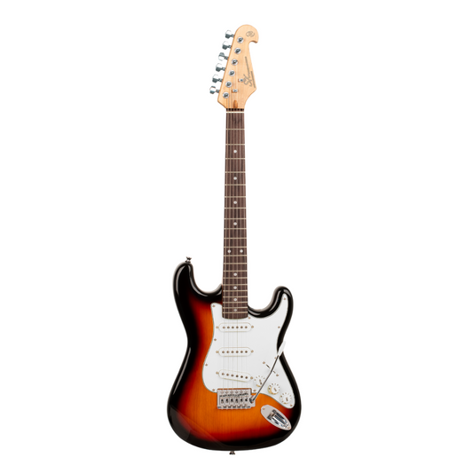 SX SE1SK34TS 3/4 Stratocaster Electric Guitar & Amp Pack in Sunburst