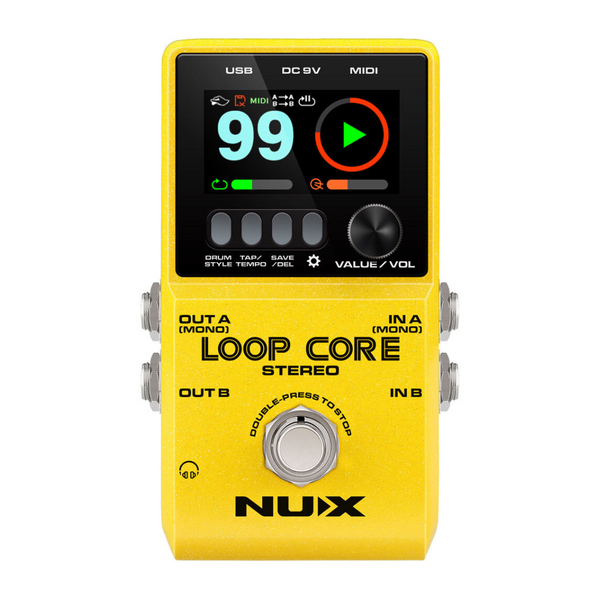 NUX NXLOOPCORE Core Series Loop Core Stereo Looper Pedal