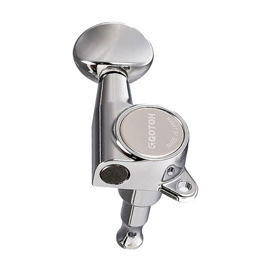 Gotoh SG381 Series Acoustic/Electric Guitar Tuning Machines in Chrome Finish (3+3)