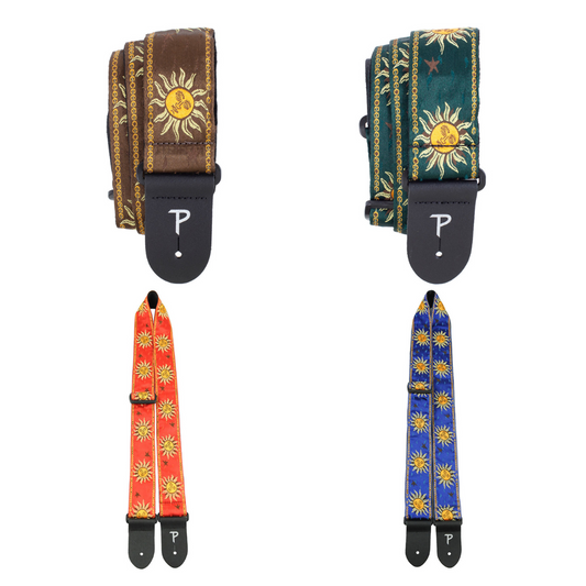 Perris Jacquard Suns Guitar Strap (Assorted Colours)