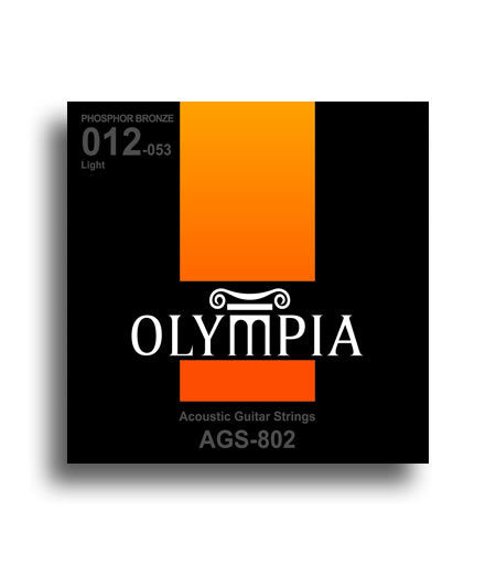 Olympia SQ Series Phosphor Bronze Light Guitar String Set (12-53)