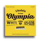 Olympia OLPFUU2528W Performance Series White Nylon Soprano/Concert Ukulele String Set