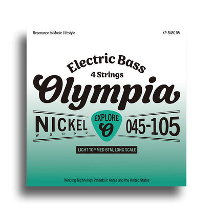 Olympia Explore Series Light Top Medium Bottom Electric Bass String Set (45-105)