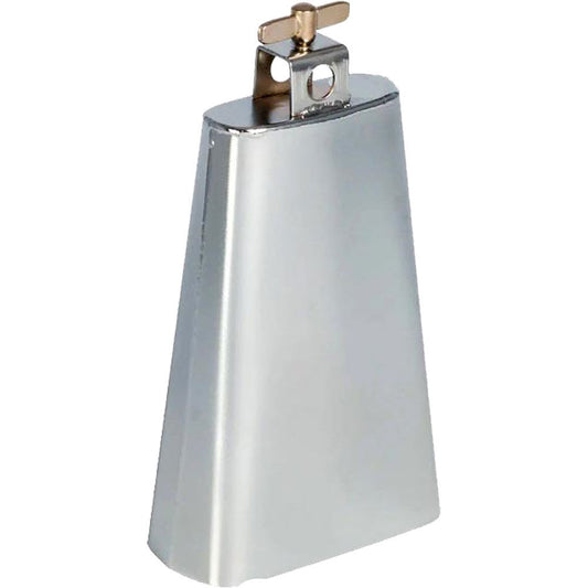 Opus Percussion OPLC6N 6.5" Cowbell with Mount in Brushed Nickel Finish