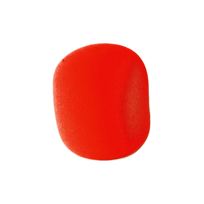 On Stage Red Foam Microphone Windscreen Pk-1