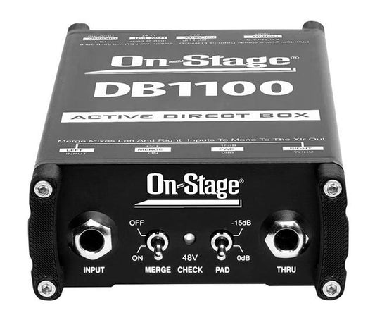 On Stage OSDB1100 Phantom Powered Active Stereo Direct Box