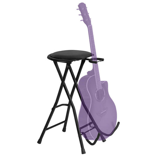 On Stage OSDT7500 Guitarist Stool with Footrest and Guitar Stand