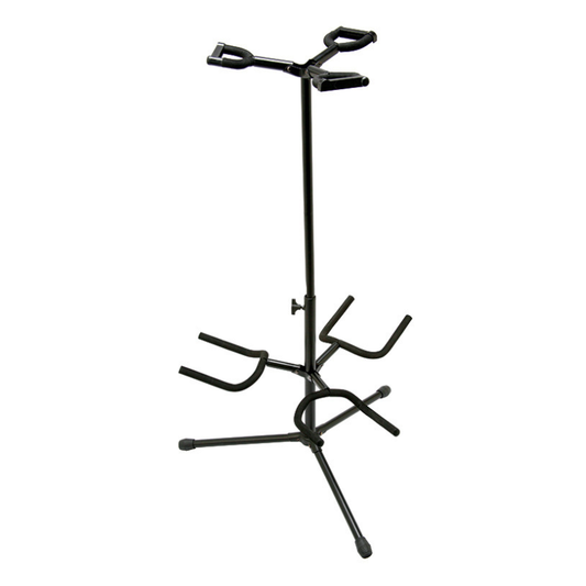 On Stage Deluxe Folding Triple Guitar Stand