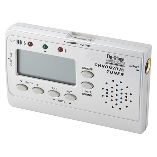 On Stage Chromatic Tuner with Built-In Mic & Pitch Pipe Function