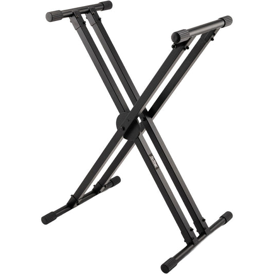 On Stage Lok Tight Pro Double X-Braced Ergo-Lok Keyboard Stand