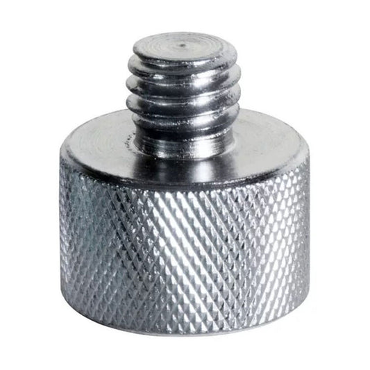 On Stage OSMA100 Mic Screw Adaptor in Chrome (3/8" Male to 5/8" Female)