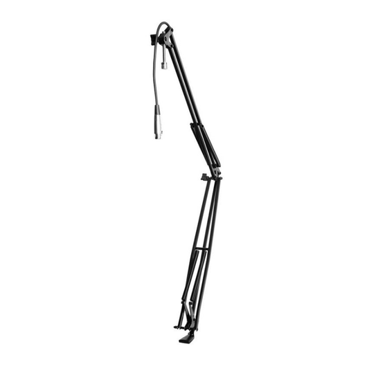 On Stage Broadcast/Webcast Microphone Boom Arm with Cable