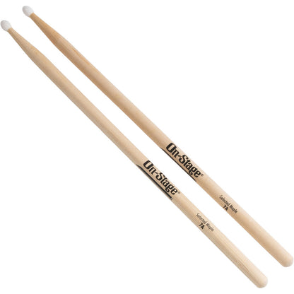 On Stage OSMN7A 7A Maple Drum Sticks with Nylon Tip (1-Pair)