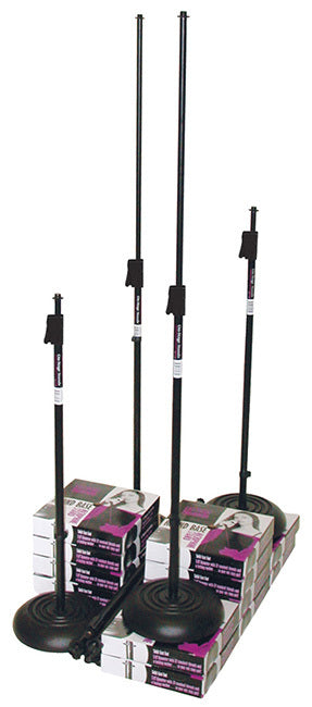 On Stage OSMS7201QRB Straight Mic Stand with Quik-Release Trigger Clutch & Weighted Round Base