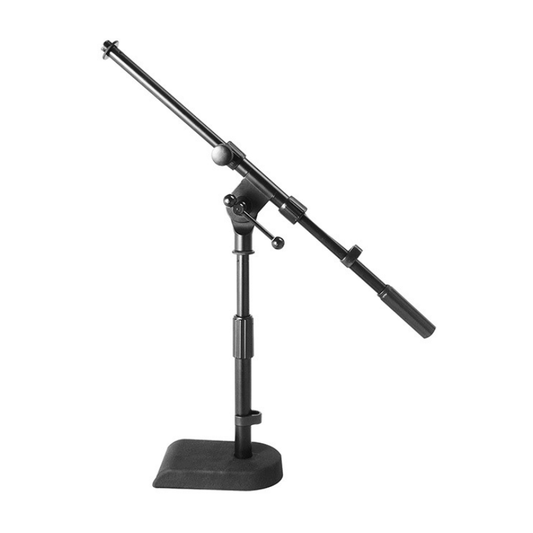 On Stage Low Profile Boom Mic Stand with Weighted Base