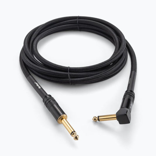 On Stage 10ft Production-Grade Braided Instrument Cable (1/4" Straight - 1/4" Right Angle)