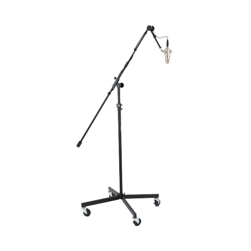 On Stage OSSB96+ Tripod Studio Mic Boom with 7" Mini Boom Extension & Casters