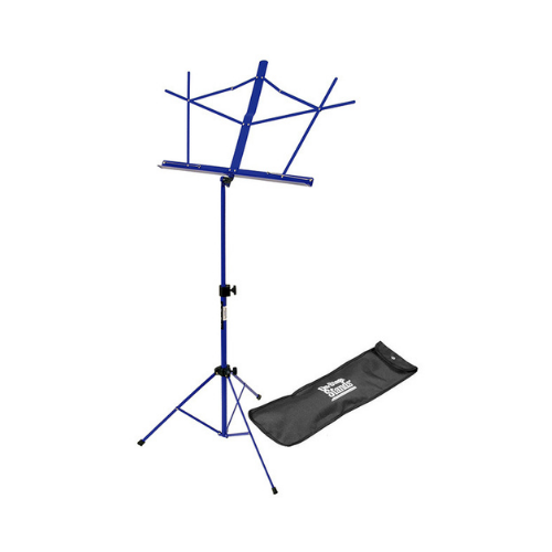 On Stage OSSM7122DBB Compact Sheet Music Stand in Blue with Bag