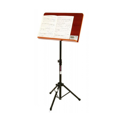 On Stage OSSM7312W Pro Orchestral Sheet Music Stand with Wide Rosewood Bookplate