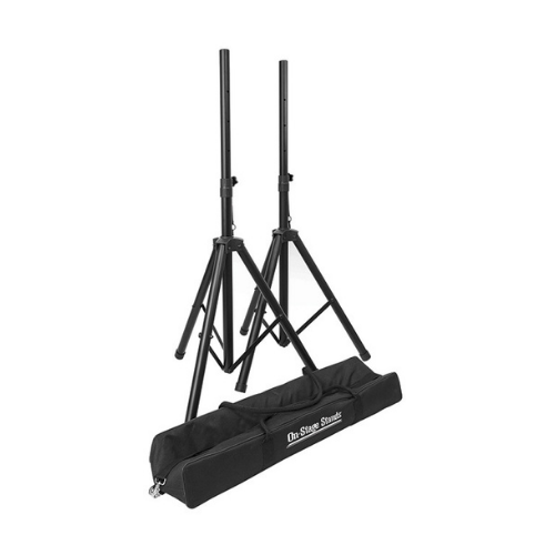 On Stage OSSSP7750 Compact Speaker Stand Pack with Pair of Speaker Stands & Carry Bag
