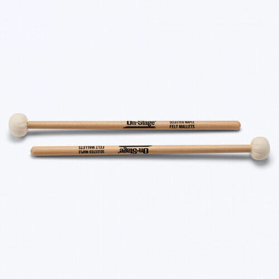 On Stage OSWPM200 Felt Tip Mallets with Maple Handles (1-Pair)