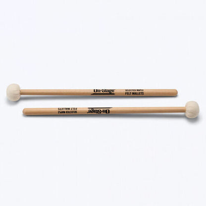 On Stage OSWPM200 Felt Tip Mallets with Maple Handles (1-Pair)