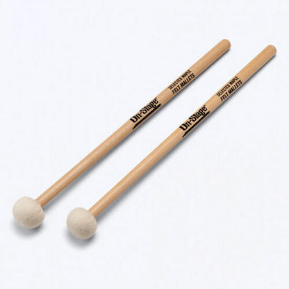 On Stage OSWPM200 Felt Tip Mallets with Maple Handles (1-Pair)
