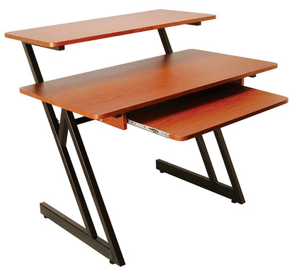 On Stage OSWS7500RB Wooden Workstation in Rosewood/Black Steel Frame