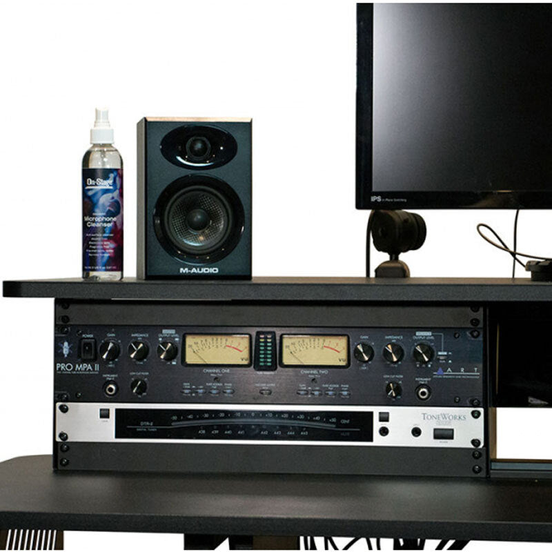 On Stage OSWS7700B Professional Large Studio Workstation in Black