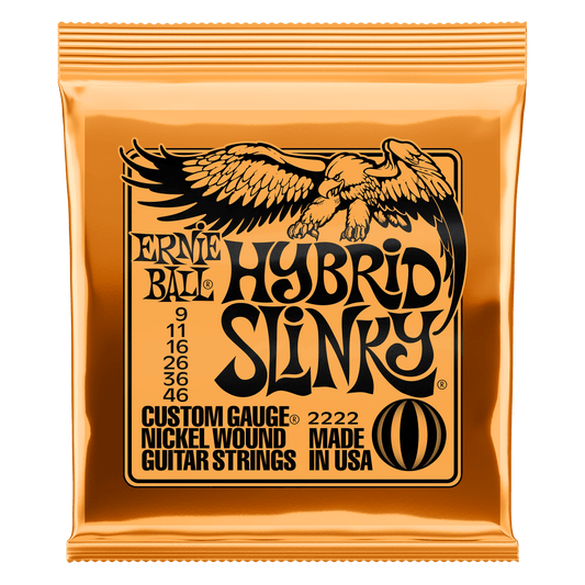 Ernie Ball Nickel Wound Electric Guitar Strings P02222 Hybrid Slinky (9-46)