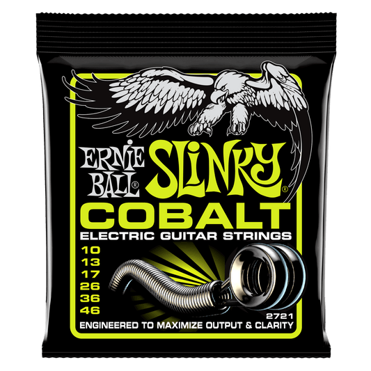 Ernie Ball Cobalt Slinky Electric Guitar Strings P02721 (10-46)