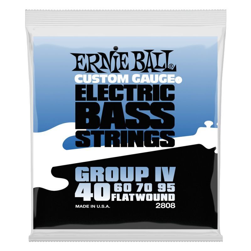 Ernie Ball P02808 40-95 Gauge Flatwound Group IV Electric Bass Strings