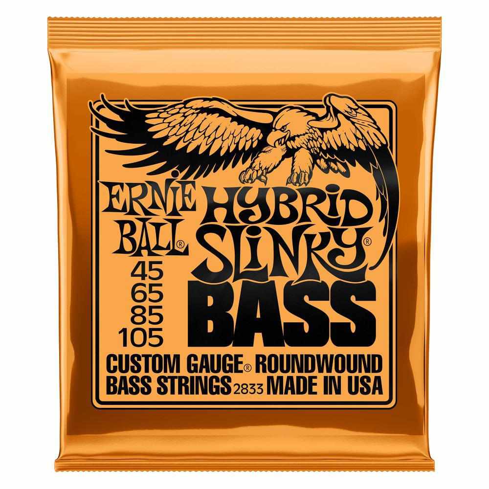 Ernie Ball Nickel Wound Electric Bass Strings P02833 Hybrid Slinky (45-105)