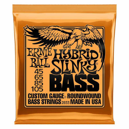 Ernie Ball Nickel Wound Electric Bass Strings P02833 Hybrid Slinky (45-105)