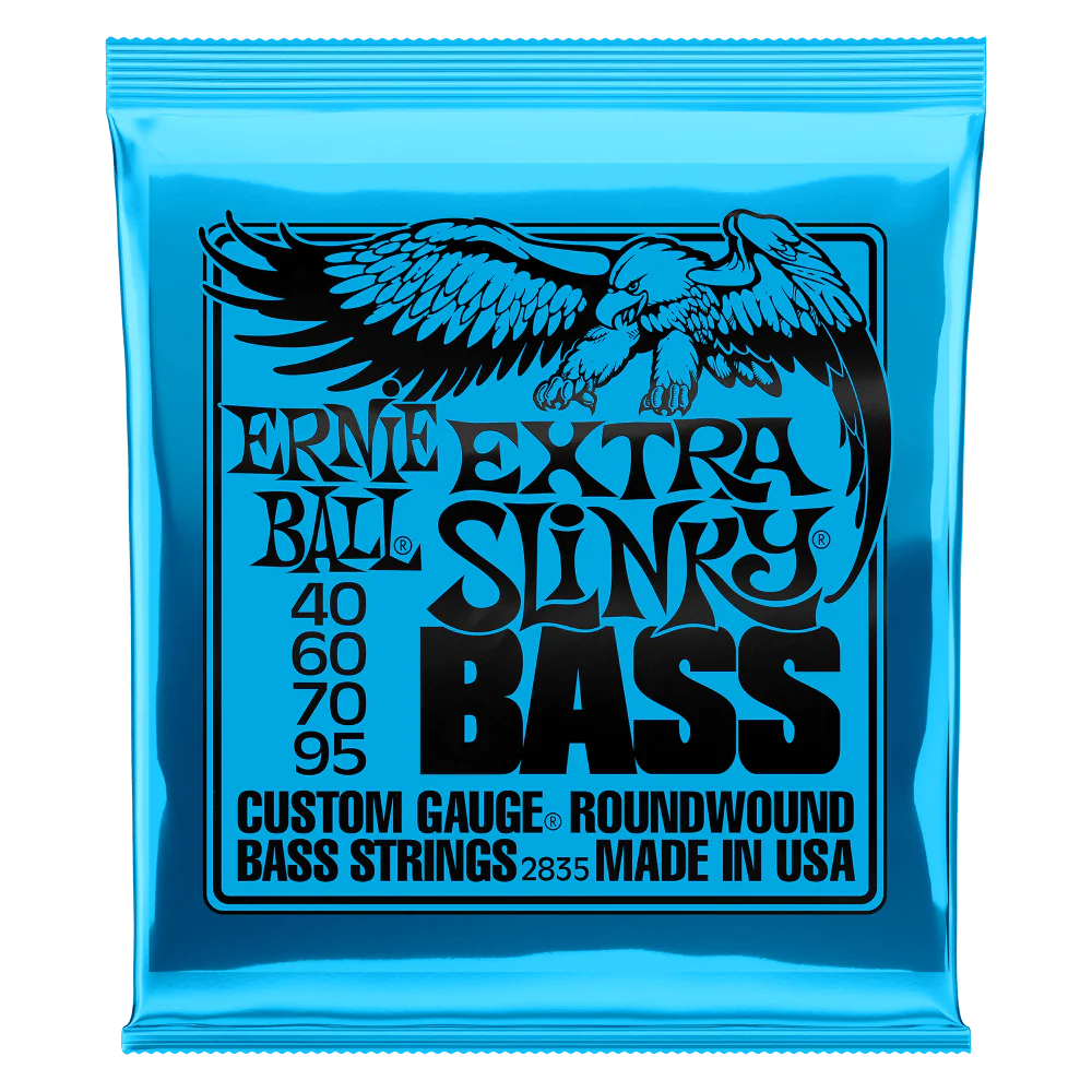 Ernie Ball P02835 Extra Slinky Nickel Wound Electric Bass Strings 40-95 Gauge