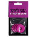 Ernie Ball Strap Blocks Rubber P05618 Purple Set of 4