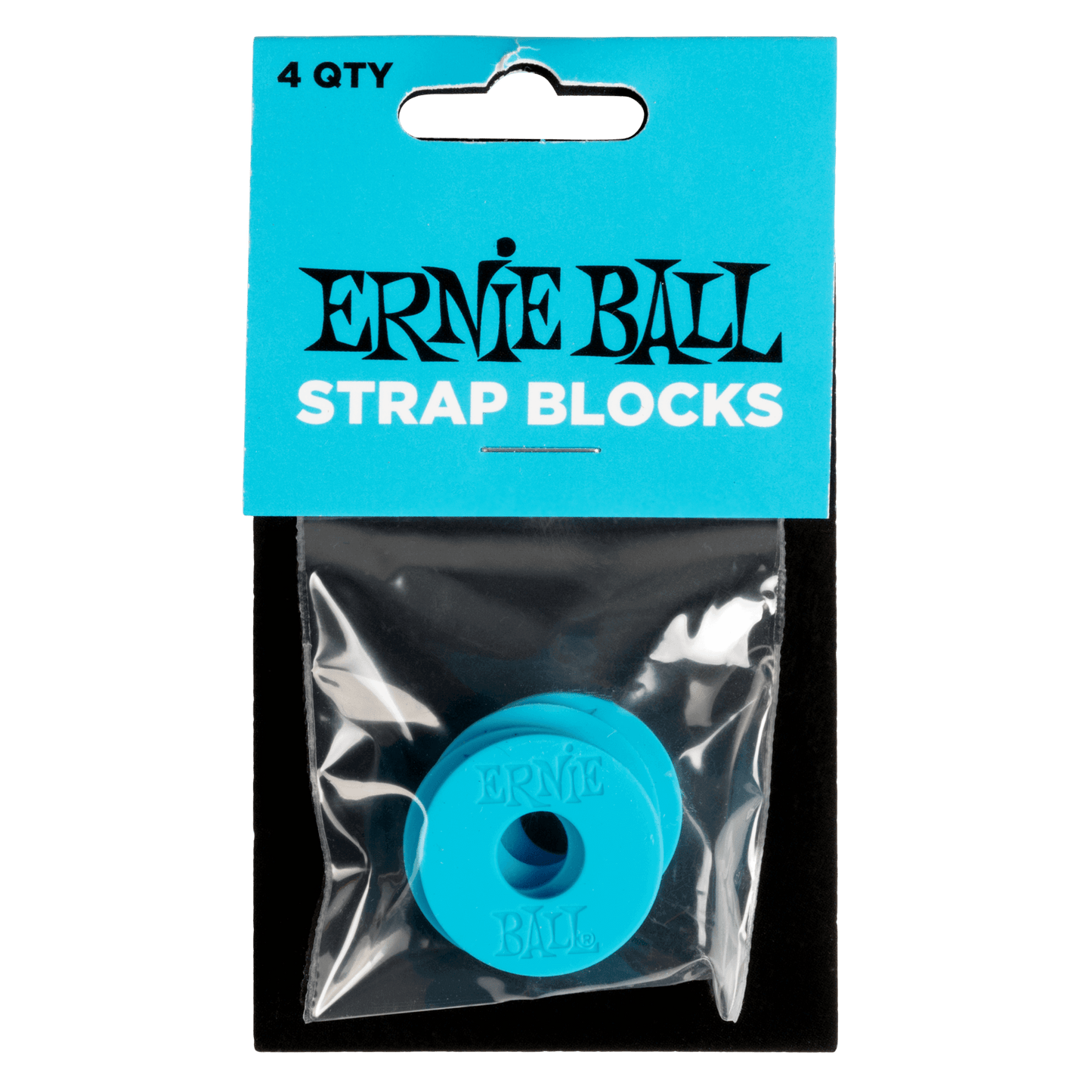 Ernie Ball Strap Blocks Rubber P05619 Blue Set of 4