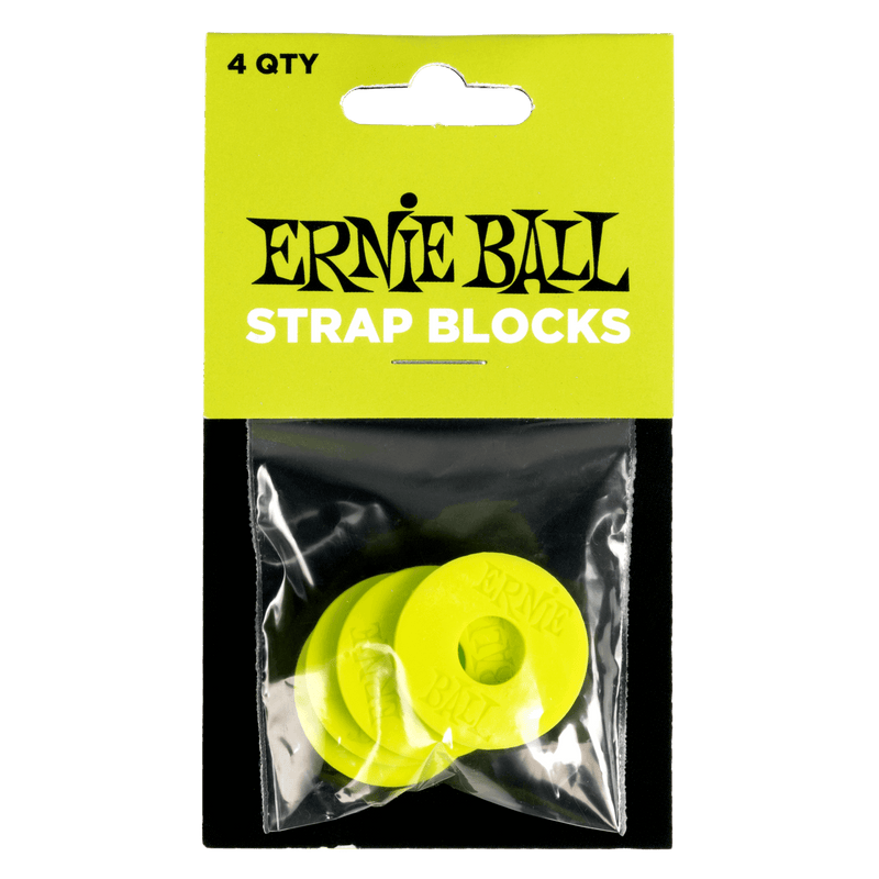 Ernie Ball Strap Blocks Rubber Green P05622 Set of 4