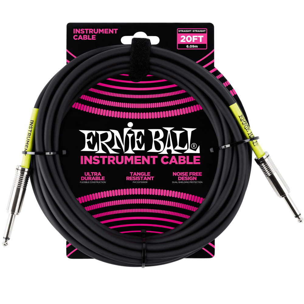 Ernie Ball Classic Instrument Cable 20ft Straight/Straight