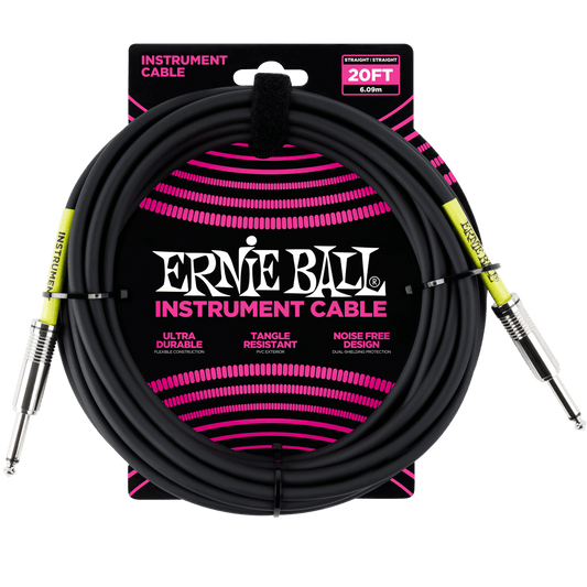 Ernie Ball Classic Instrument Cable 20ft Straight/Straight