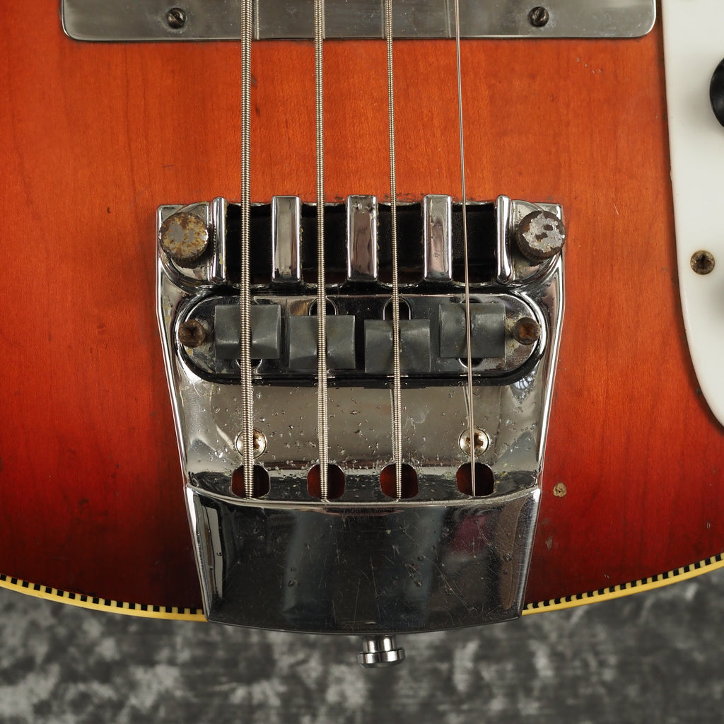 1972 Rickenbacker 4001 Bass Guitar in Fireglo