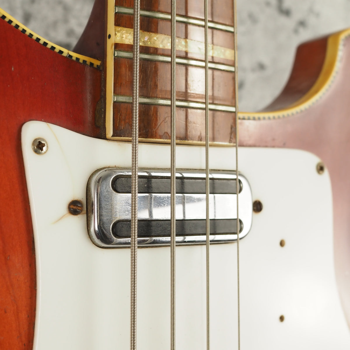 1972 Rickenbacker 4001 Bass Guitar in Fireglo