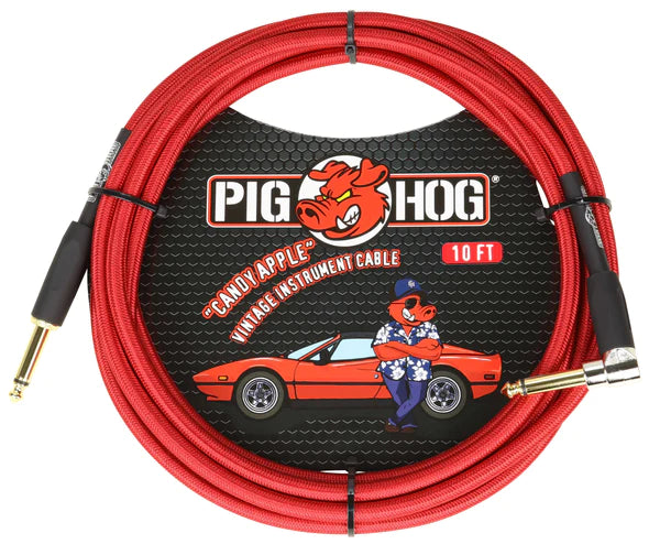 Pig Hog 10ft Braided Woven Cable (Assorted Colours)