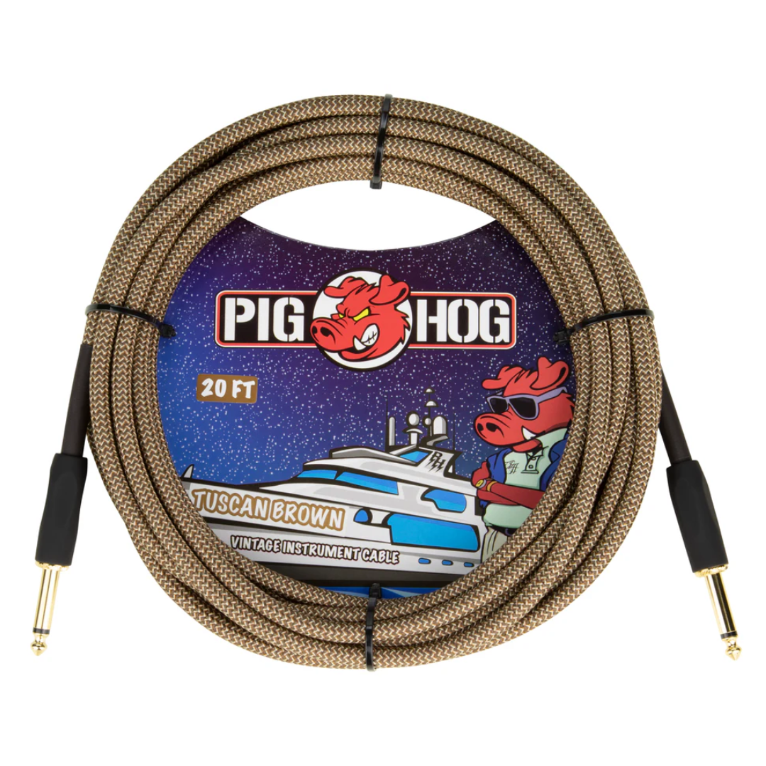 Pig Hog Braided Woven Cables (Assorted Sizes/Colours/Styles)